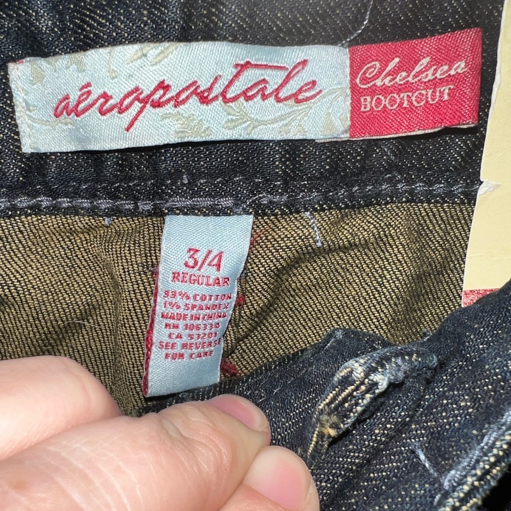 NWT Aeropostale Chelsea Black Wash Bootcut Jeans - Picture 5 of 8
